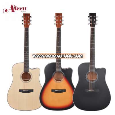 (AF17C) Aileen Music 41" cutaway High quality student acoustic guitar