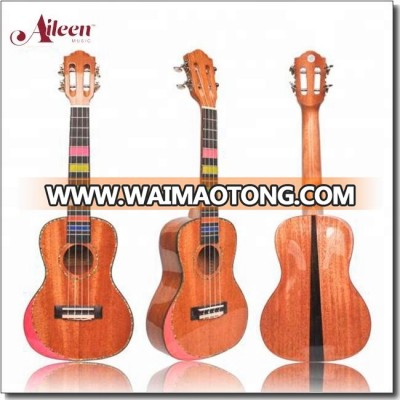 China new soprano, concert, tenor Solid mahogany plywood Ukulele(AU07-BA)