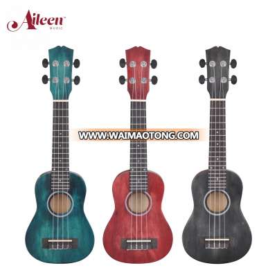 wholesale New color linden plywood top  21" student soprano ukulele (AU-H01A)