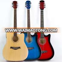 Colorful string instrument Custom basswood Acoustic Guitar